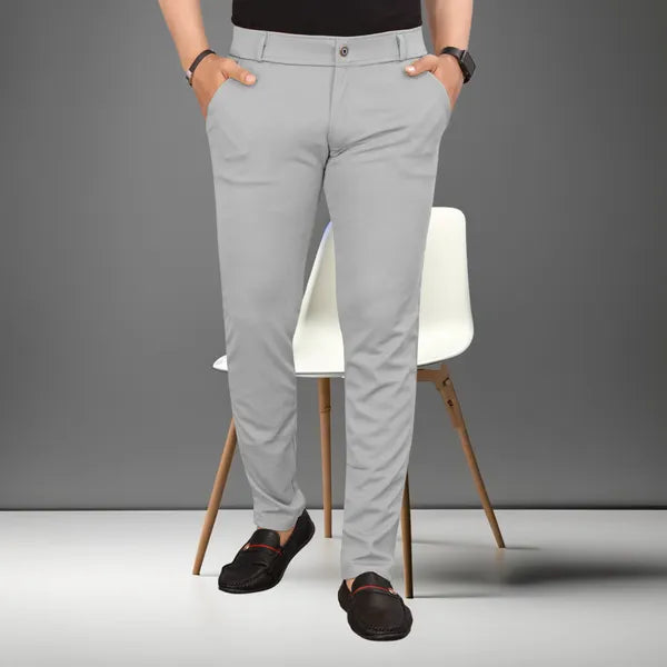 Slim Fit Twill Lycra Trouser For Men Black and Grey Combo Stretchable KJRTMU38V3 2023 09 29 3